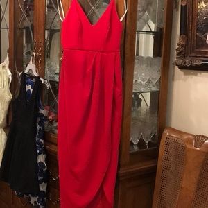 Xscape long dress, red 4